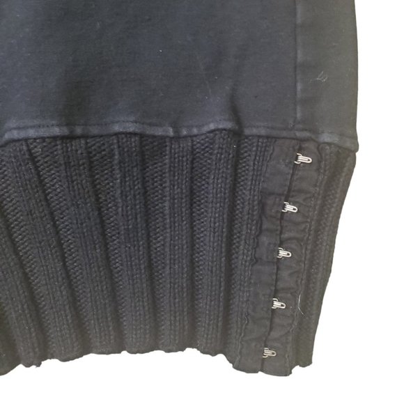 Major De Lema Vintage 90s Black Cargo Jogger Sweatpants Lounge Pants Sz XS - Picture 4 of 7